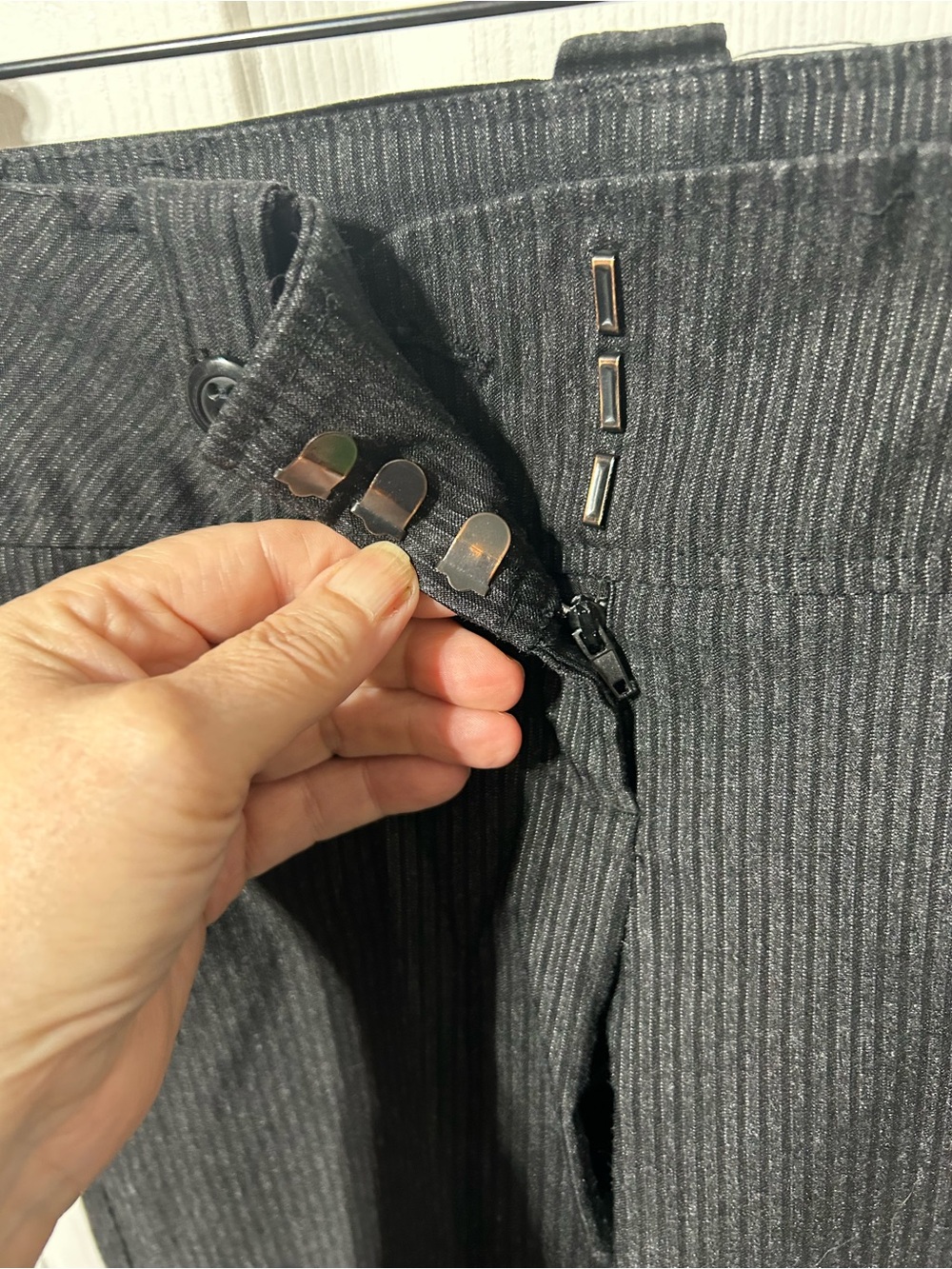 Dynamite Black Pinstripe Capris - Picture 5 of 8